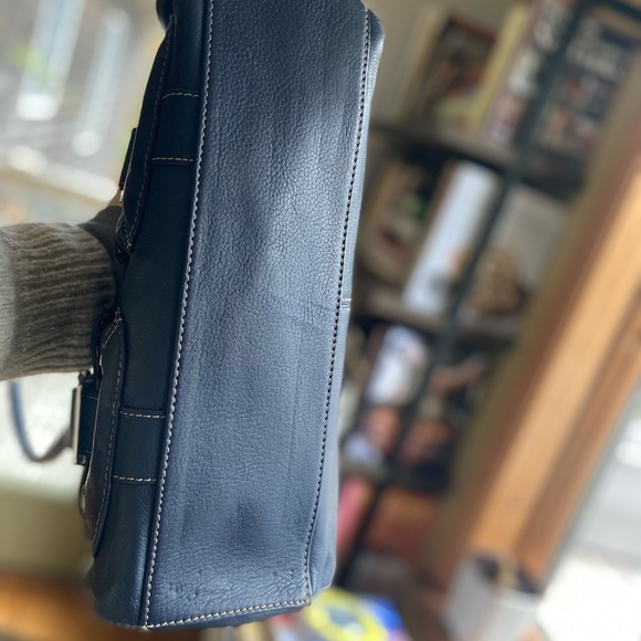 VGC Vintage Tignanello Navy Blue Handbag - Picture 6 of 12